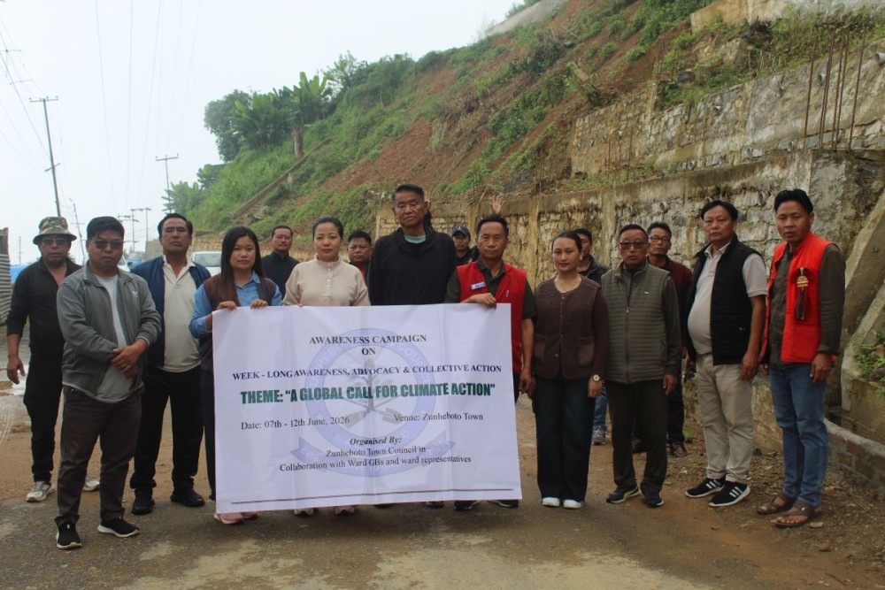 ZTC conducted a climate action awareness programme at Alahuto colony on June 11. (Morung Photo)